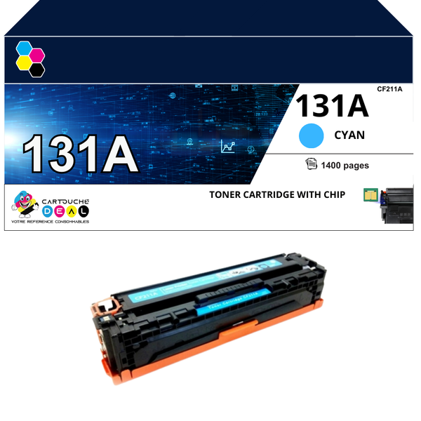HP 131A : Toner générique compatible au modÚle HP CF211A cyan