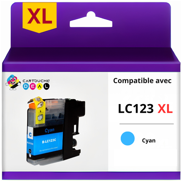 BROTHER LC-123 : CARTOUCHE D'ENCRE GENERIQUE COMPATIBLE CYAN LC123 C
