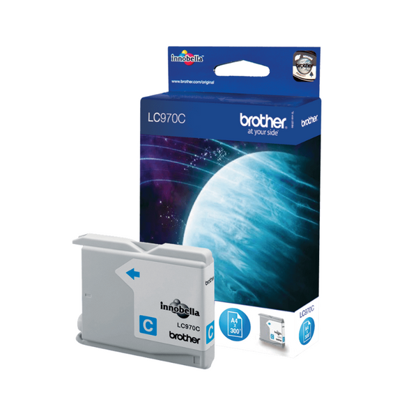 BROTHER LC-970 : CARTOUCHE D'ENCRE DE MARQUE MODELE BROTHER LC970 C CYAN