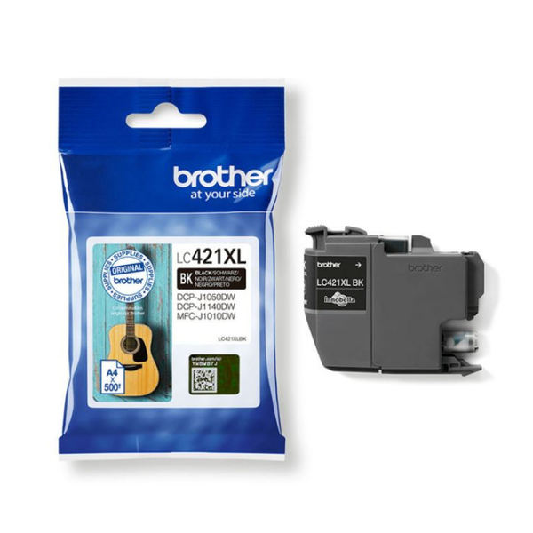 BROTHER LC-421 : CARTOUCHE D'ENCRE DE MARQUE MODELE BROTHER LC-421XL LC421 XL NOIR GRANDE CAPACITE