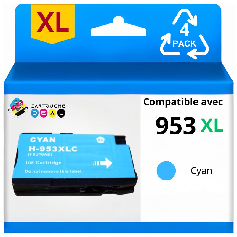 HP 953XL - Cartouche d'encre générique compatible jaune HP953 XL