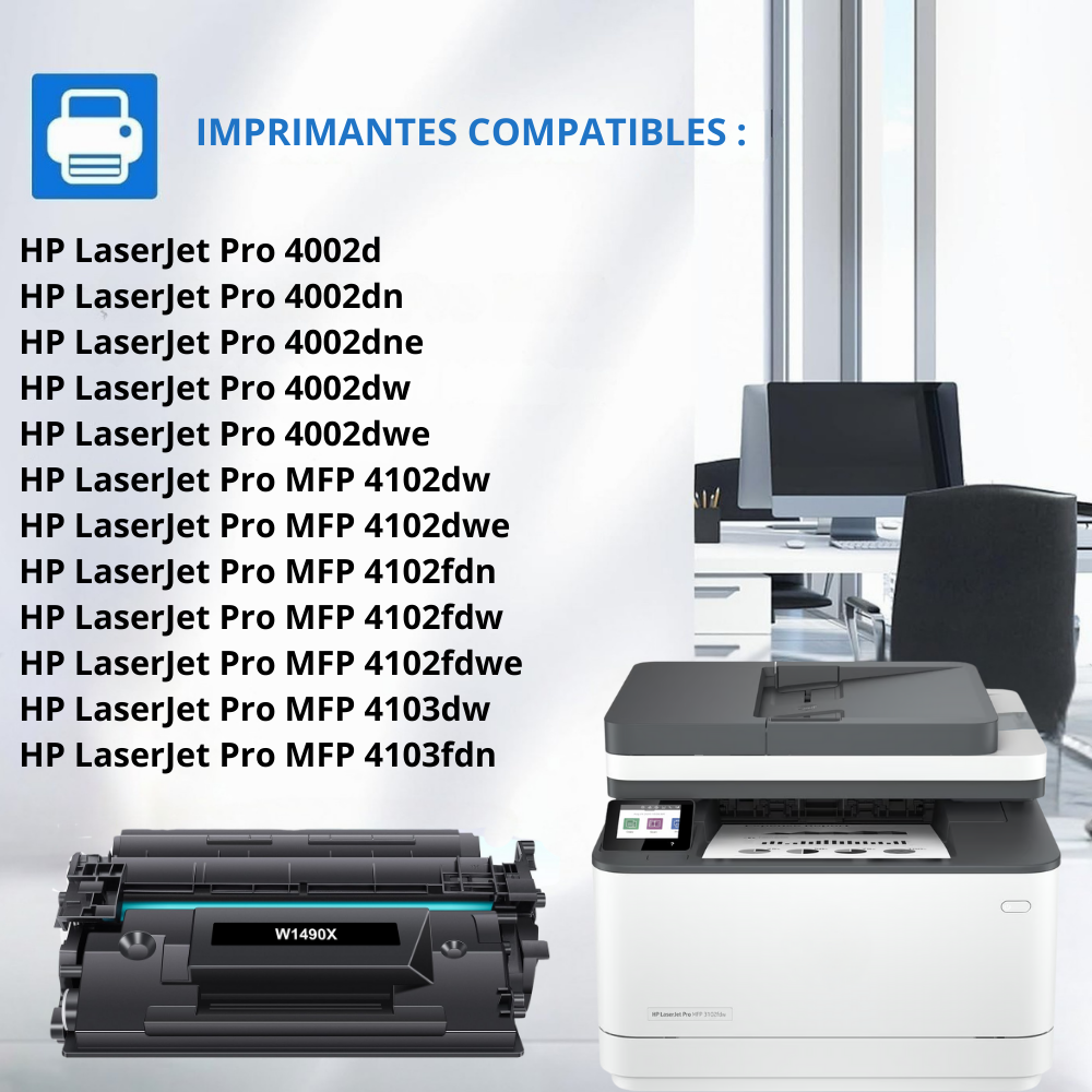 HP 149X : Toner générique compatible au modèle HP W1490X noir grande capacité