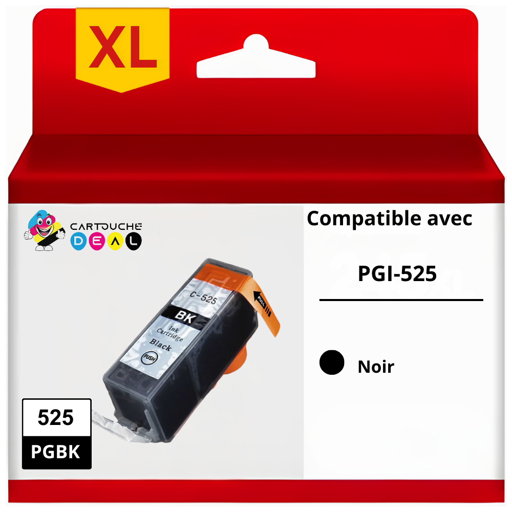 CANON PGI-525BK : Cartouche d'encre générique compatible noir