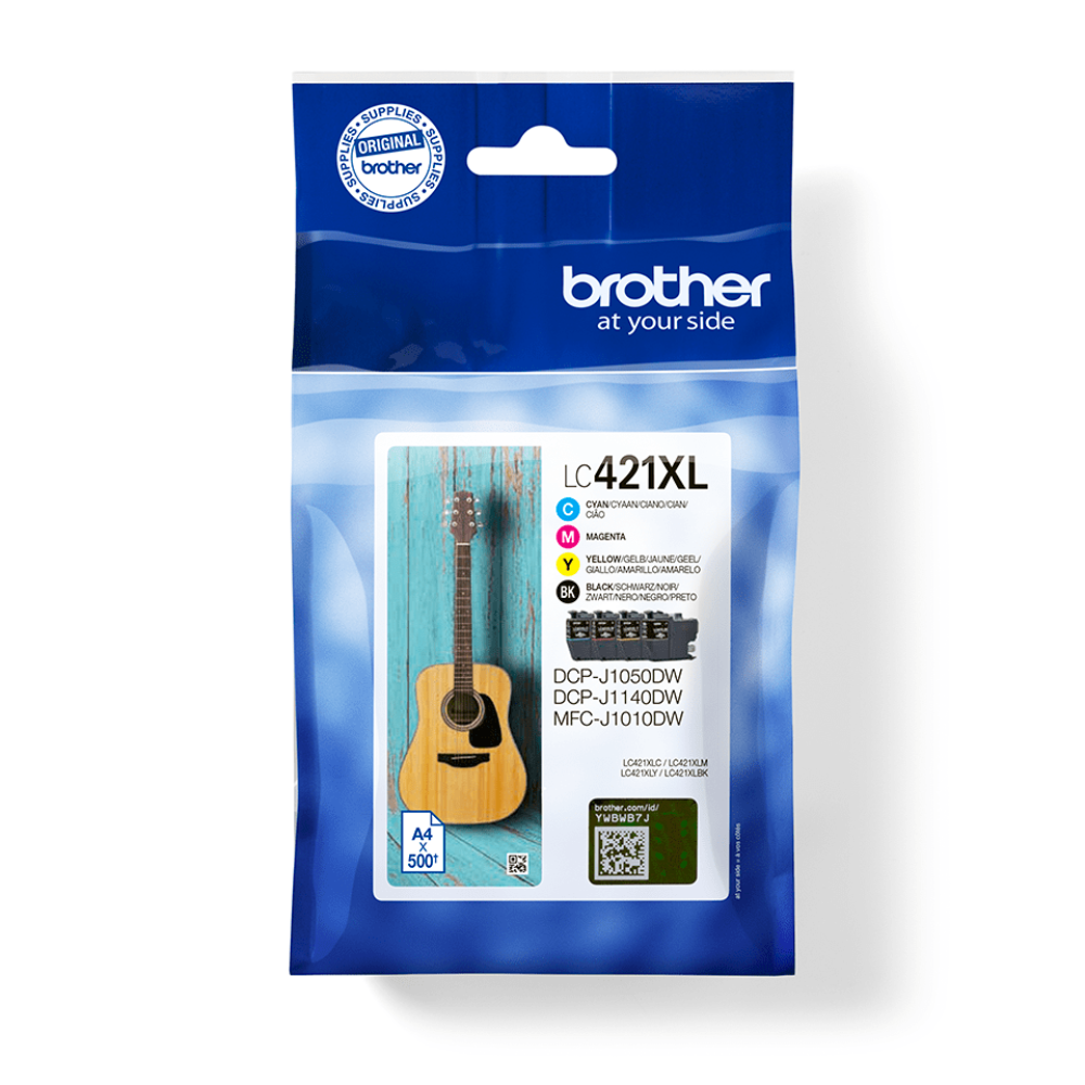 PACK DE 4 CARTOUCHES D'ENCRE DE MARQUE MODÈLE BROTHER LC-421XL LC421 XL GRANDE CAPACITE