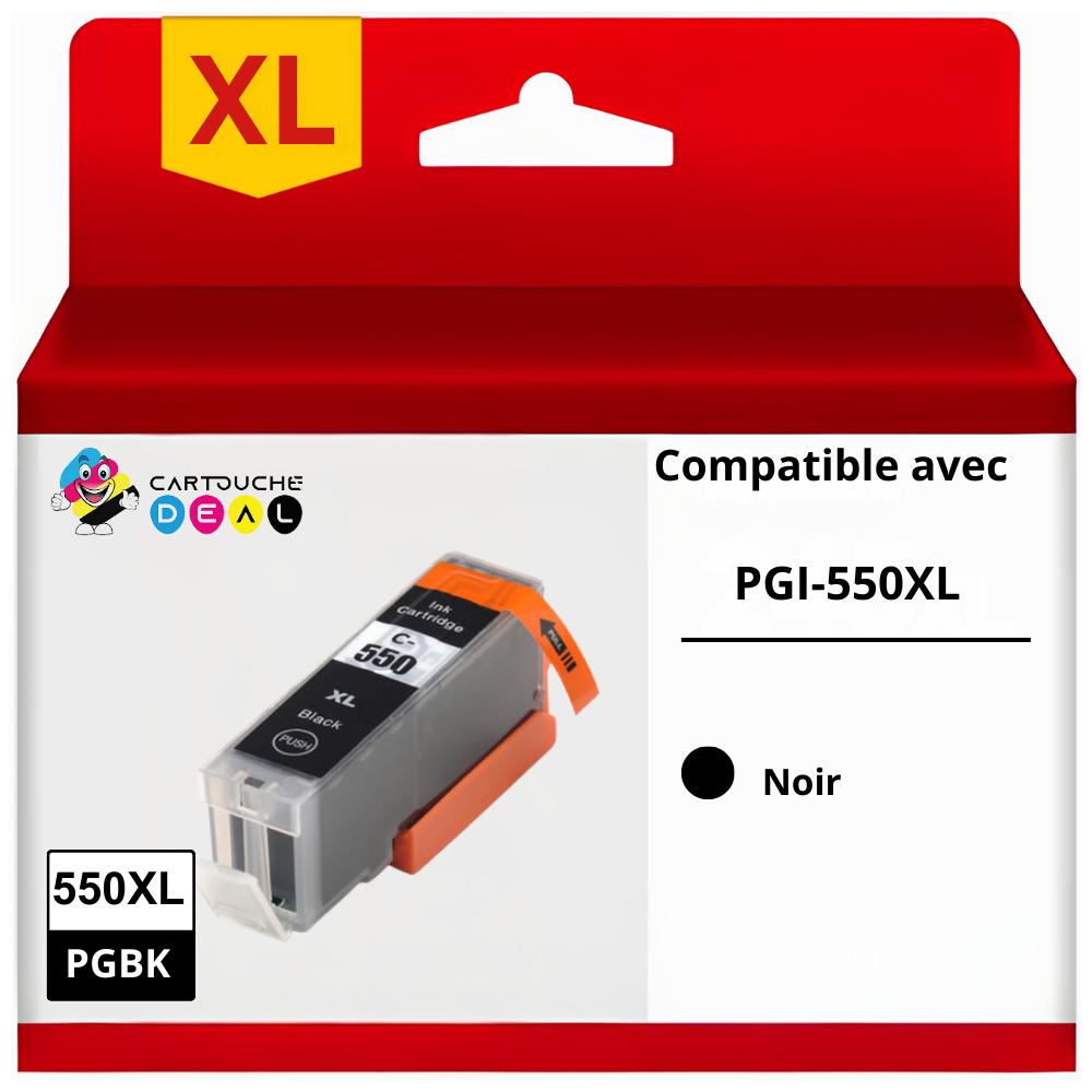 CANON PGI-550BK XL : Cartouche d'encre générique compatible noir GRANDE CAPACITE