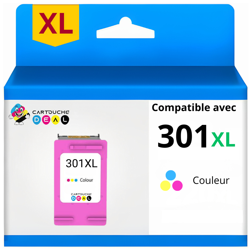 HP 301XL - Cartouche d'encre générique compatible couleur HP301 XL