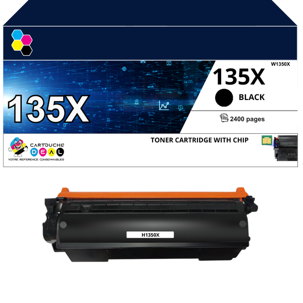 HP 135X : Toner générique compatible au modèle HP W1350X noir grande capacité