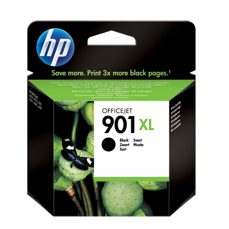 HP 901XL - Cartouche d'encre de marque HP modèle HP901 XL CC654AE grande capacité