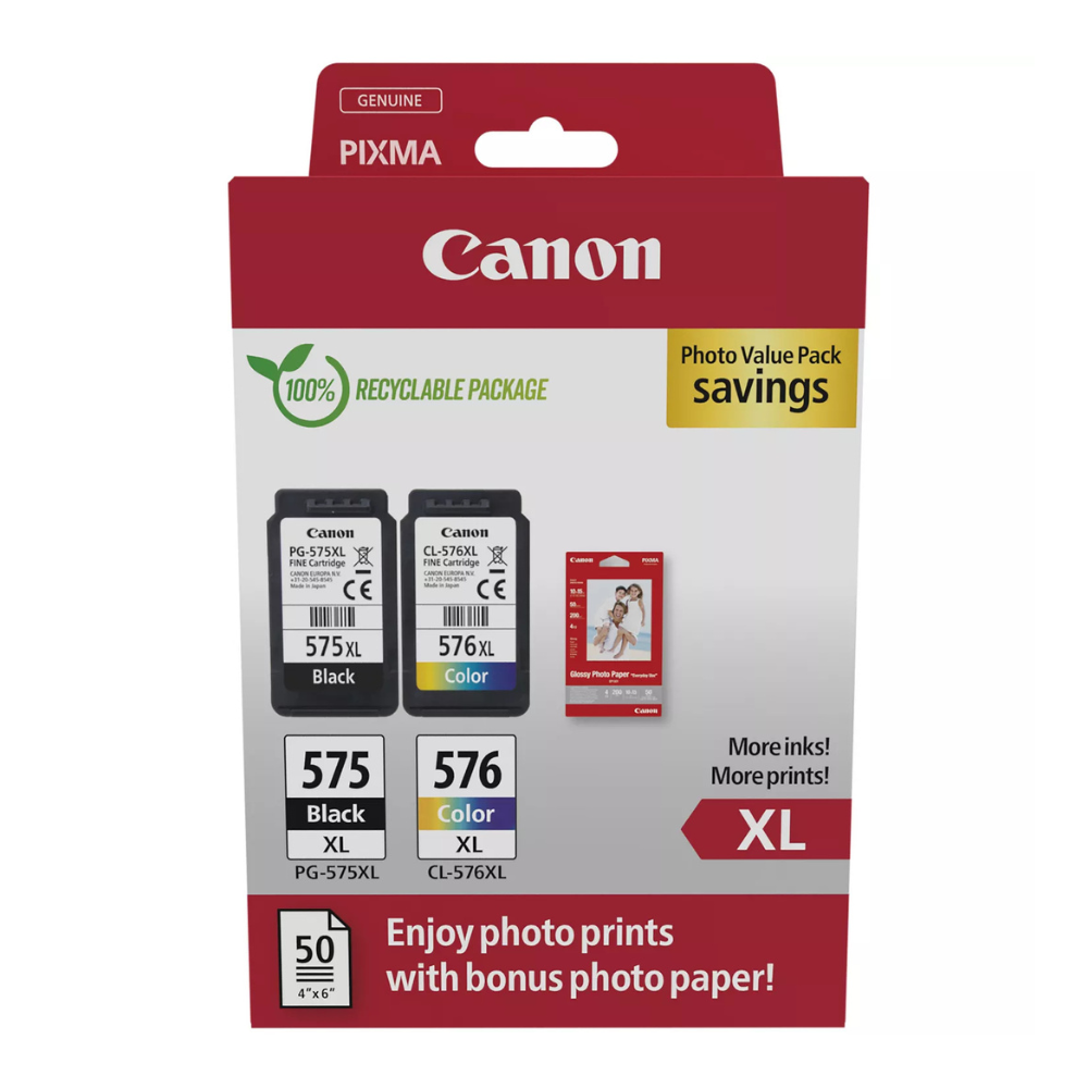 CANON PG-575XL / CL-576XL : Multipack cartouche d'encre de marque Canon PG575 XL CL576 XL