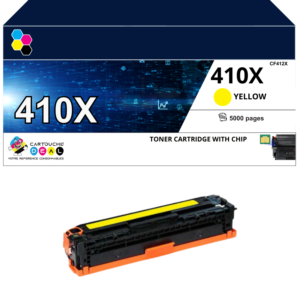 HP 410X : Toner générique compatible au modèle HP CF413X magenta grande capacité