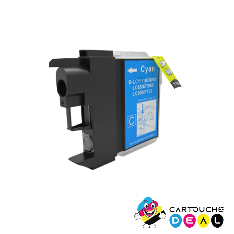 BROTHER LC-985 : CARTOUCHE D'ENCRE GENERIQUE COMPATIBLE LC985 C CYAN