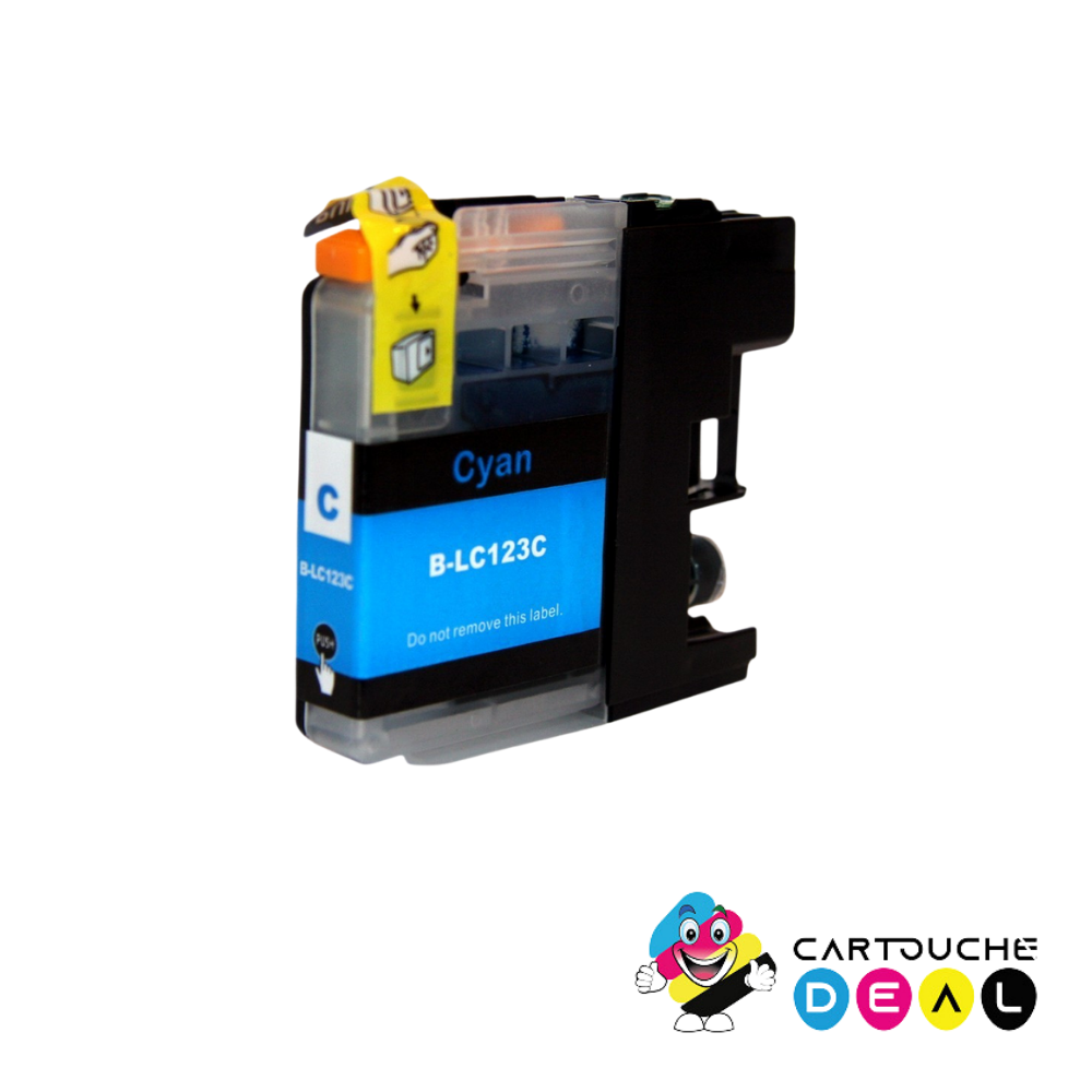 BROTHER LC-123 : CARTOUCHE D'ENCRE GENERIQUE COMPATIBLE CYAN LC123 C