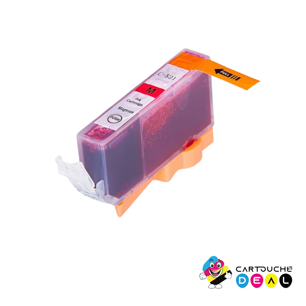 CANON CLI-521M : Cartouche d'encre générique compatible magenta