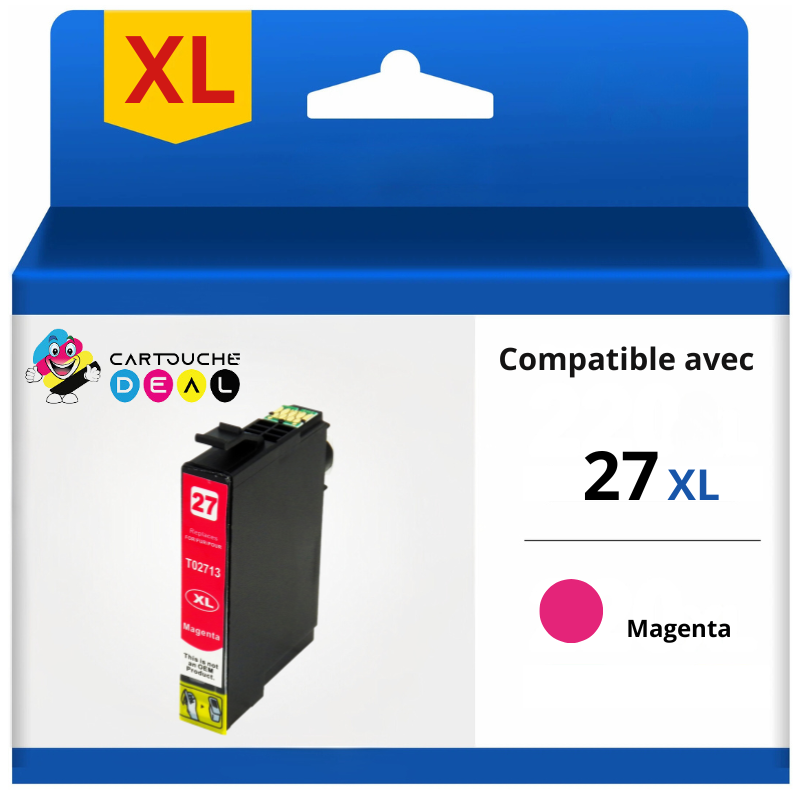EPSON 27XL - Cartouche d'encre générique magenta compatible EPSON T2713