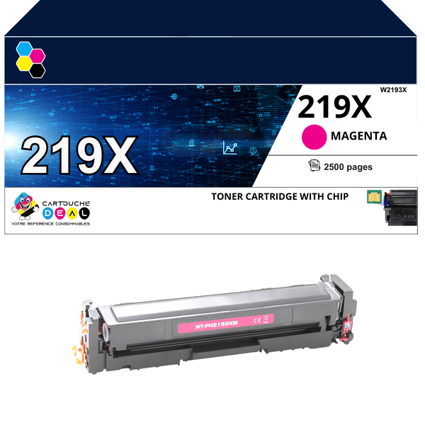 HP 219X : Toner générique compatible au modèle HP W2193X magenta grande capacité