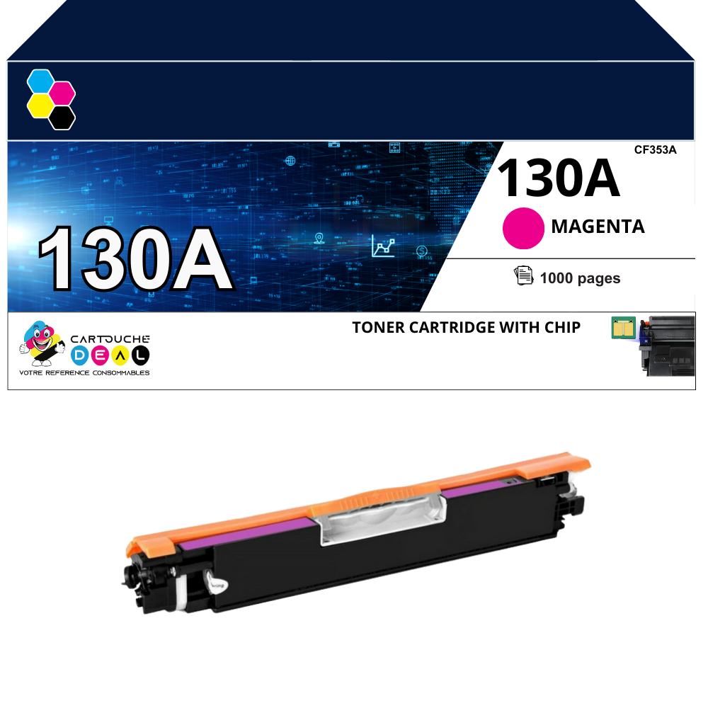HP 130A : Toner générique compatible au modèle HP CF353A magenta