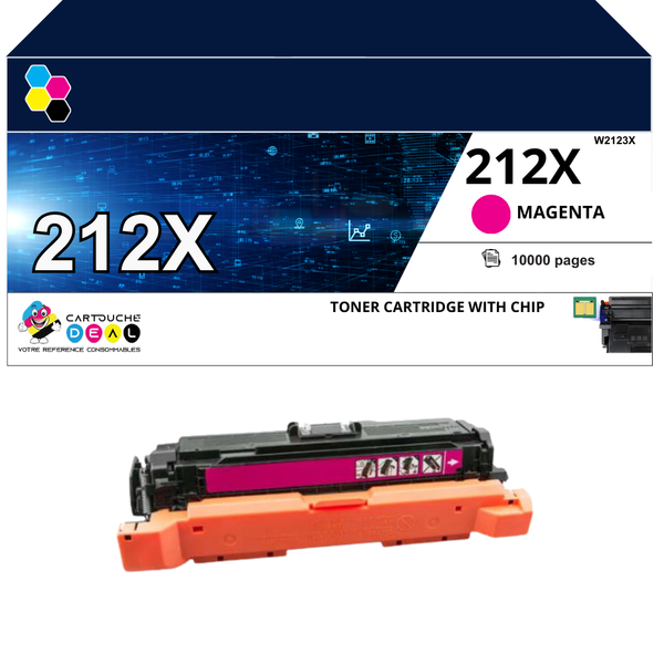 HP 212X : Toner générique compatible au modèle HP W2123X magenta grande capacité
