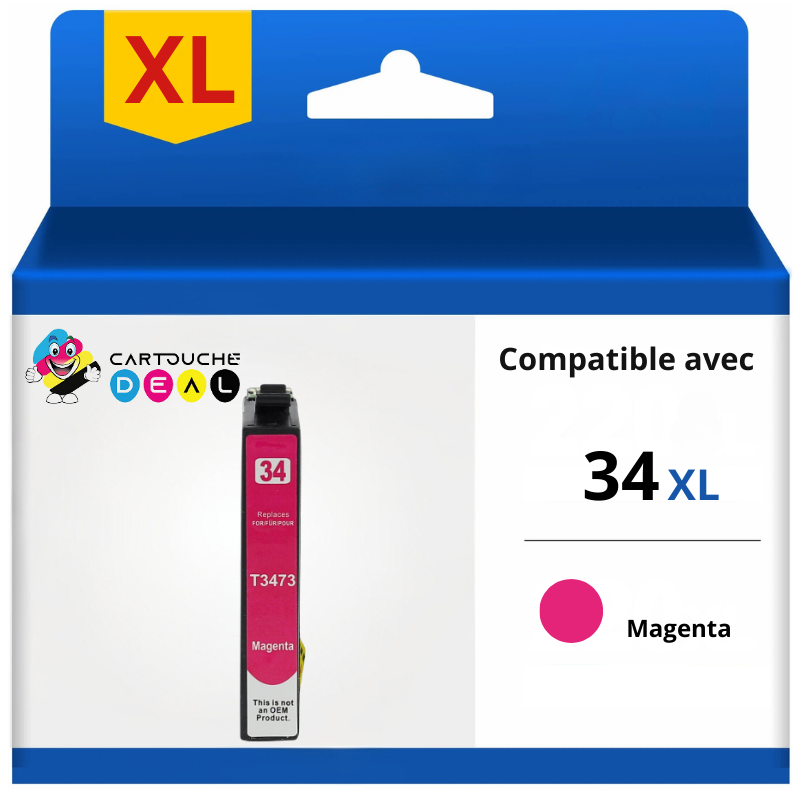 EPSON 34XL - Cartouche d'encre générique magenta compatible EPSON T3473