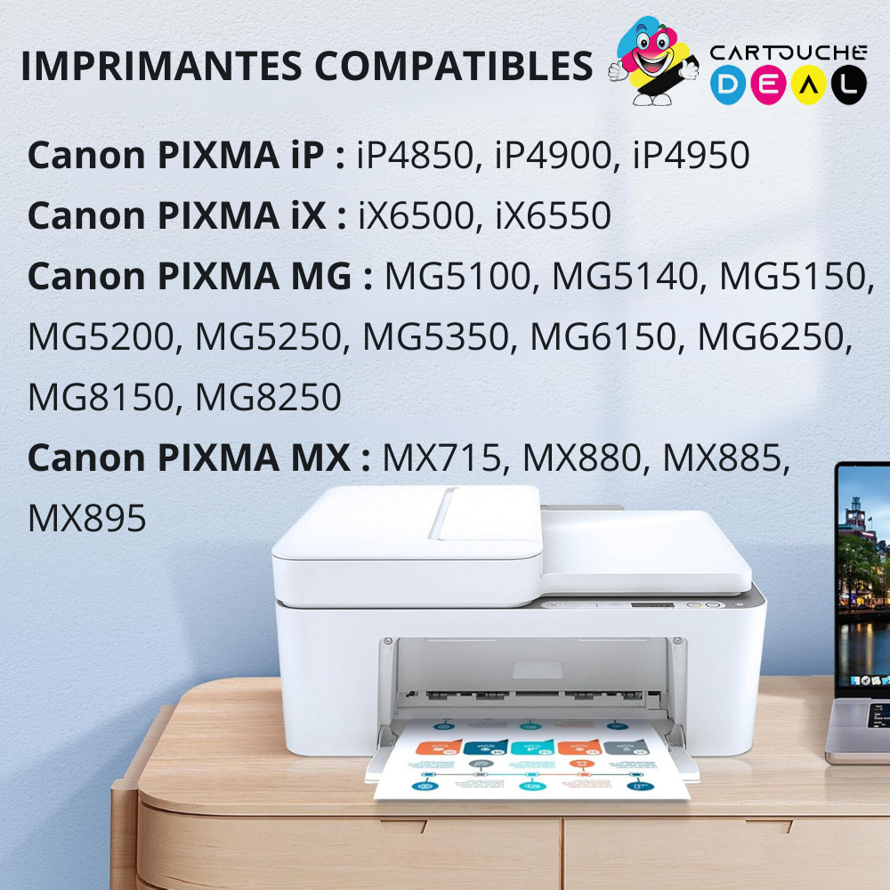 CANON CLI-526Y : Cartouche d'encre générique compatible jaune