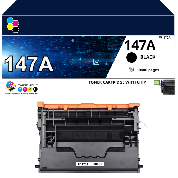 HP 147A : Toner générique compatible au modèle HP W1470A noir