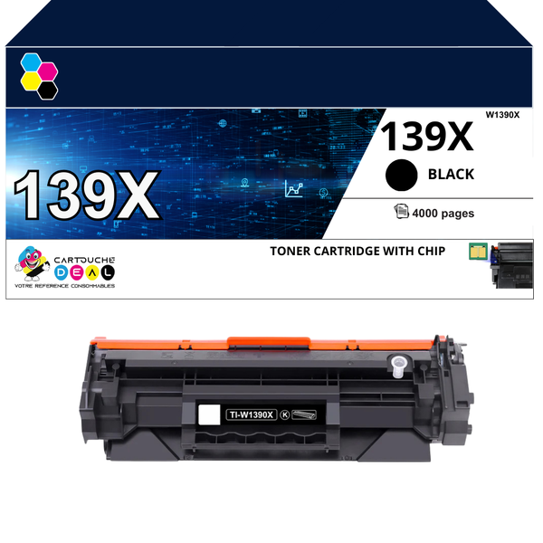 HP 139X : Toner générique compatible au modèle HP W1390X noir grande capacité