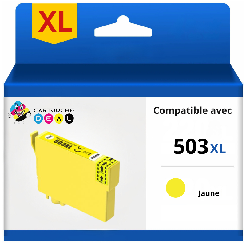 EPSON 503XL - Cartouche d'encre générique jaune compatible EPSON C13T09R44010 GRANDE CAPACITE