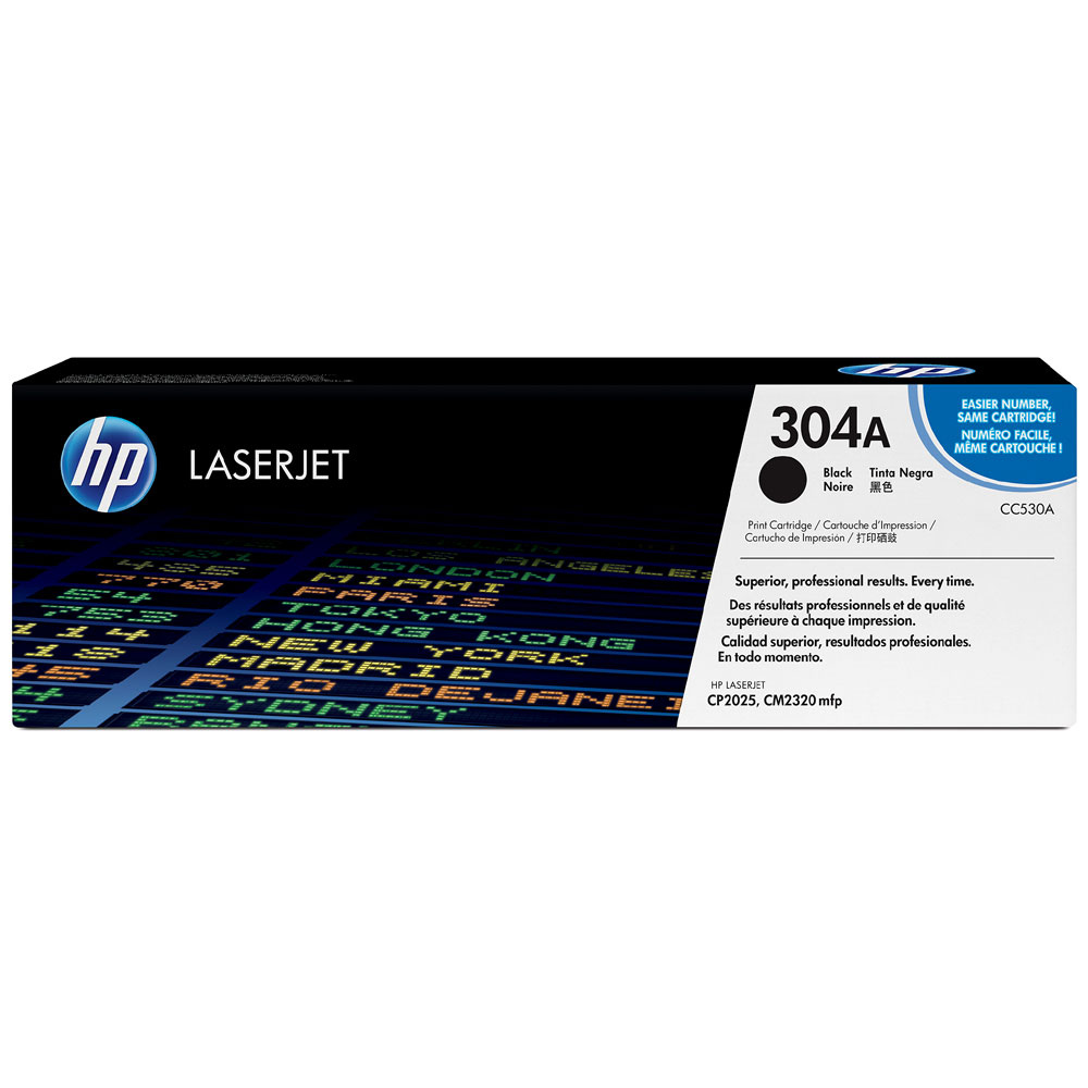 HP 304A : Toner de marque HP modèle CC530A noir