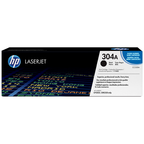 HP 304A : Toner de marque HP modèle CC530A noir
