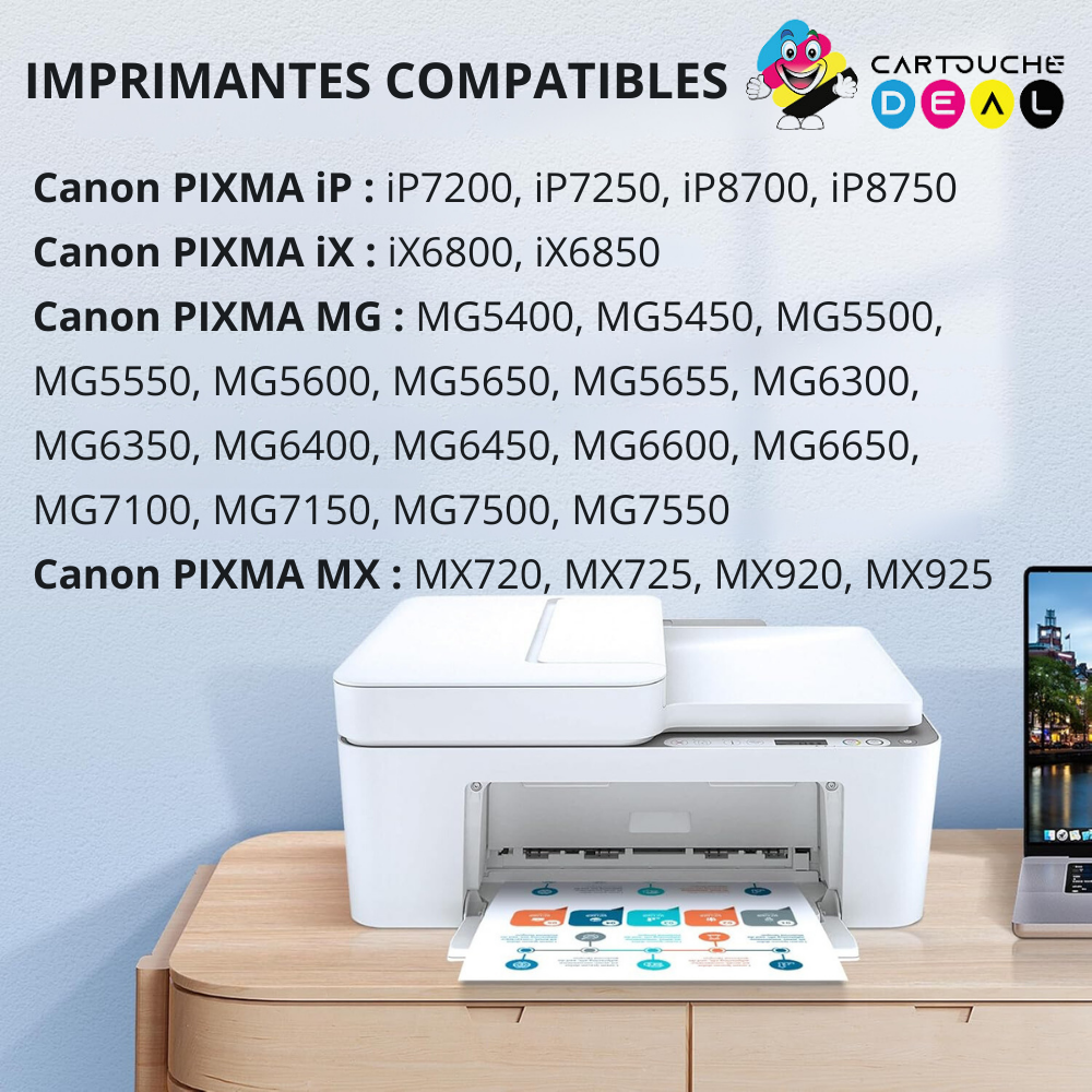 CANON CLI-551BK XL : Cartouche d'encre générique compatible noir GRANDE CAPACITE