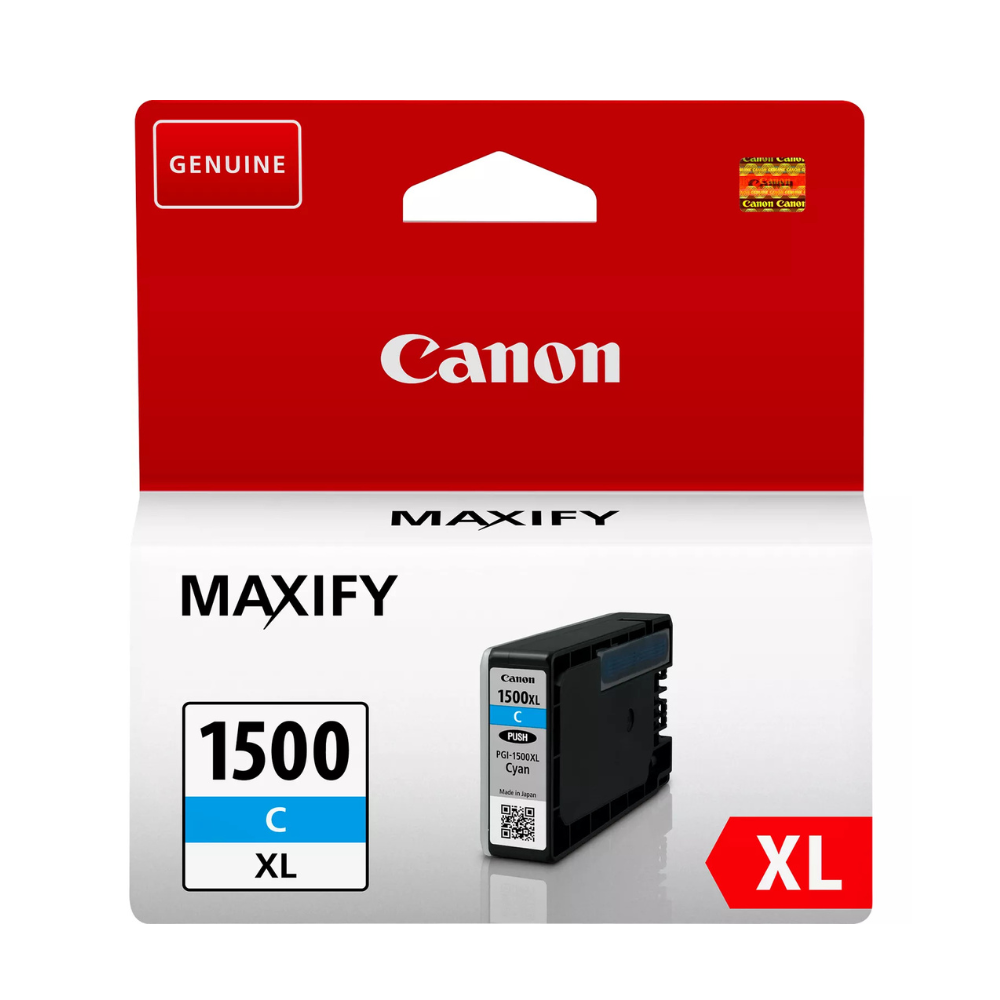 CANON PGI-1500C XL : Cartouche d'encre de marque Canon PGI-1500 C XL cyan GRANDE CAPACITE
