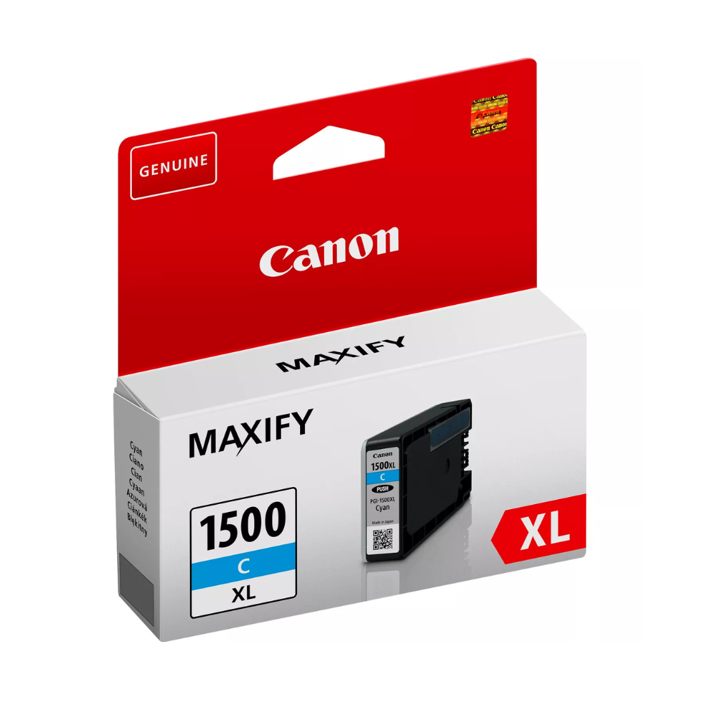 CANON PGI-1500C XL : Cartouche d'encre de marque Canon PGI-1500 C XL cyan GRANDE CAPACITE
