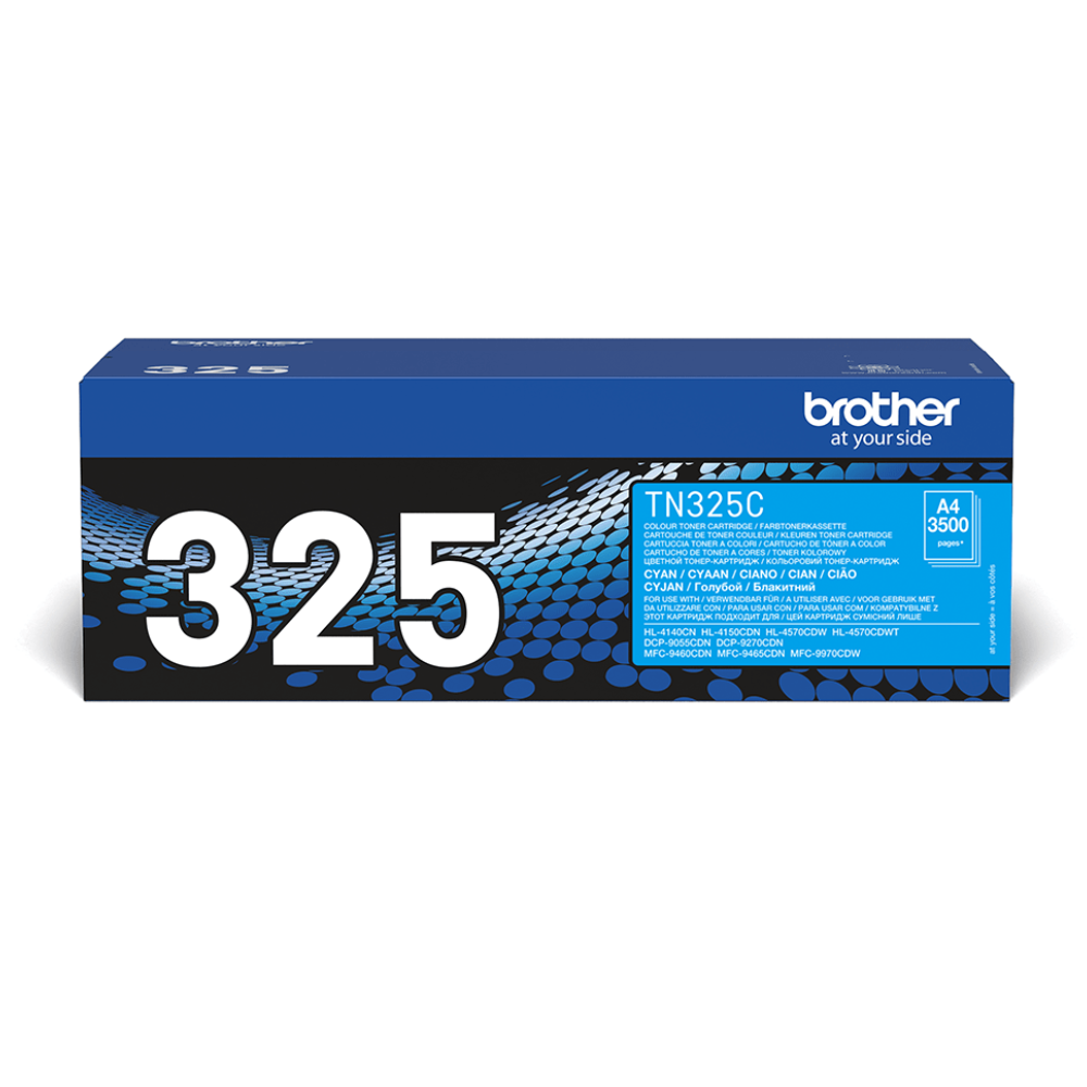 Brother TN-325 : Toner de marque Brother modèle TN325 C cyan grande capacité