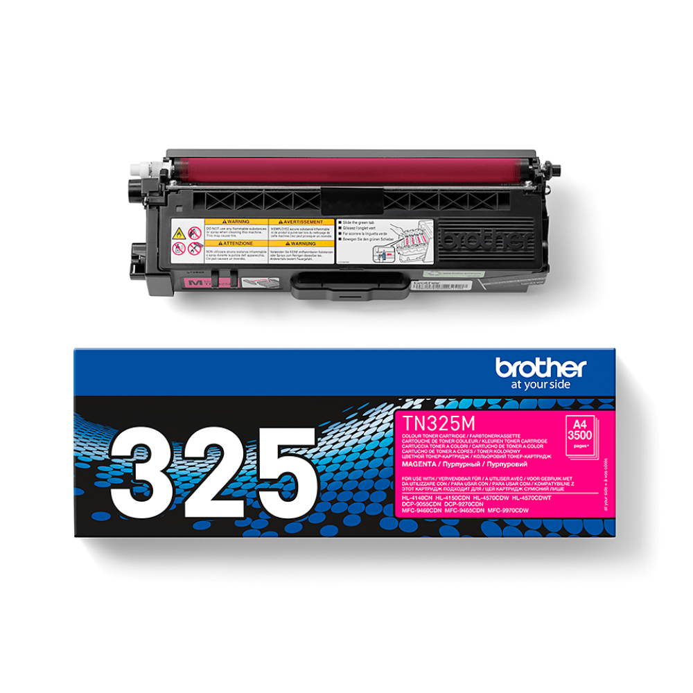 Brother TN-325 : Toner de marque Brother modèle TN325 M magenta grande capacité