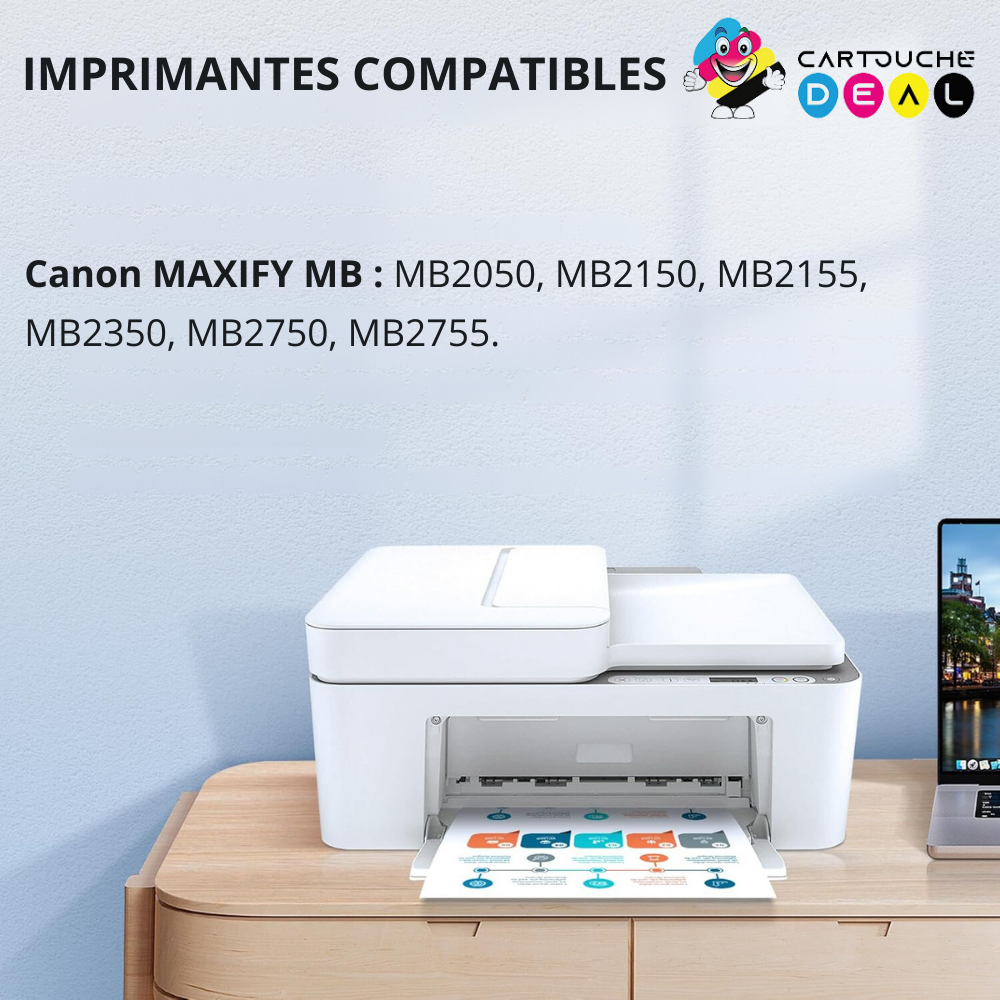 CANON PGI-1500 XL : LOT de 4 Cartouches d'encre générique compatible GRANDE CAPACITE
