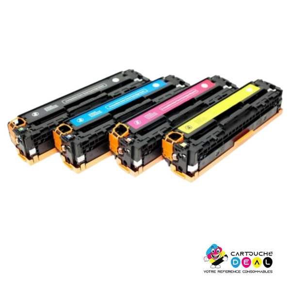 HP 304A : Lot de 4 Toners générique compatible au modèle HP CC530A CC531A CC532A CC533A