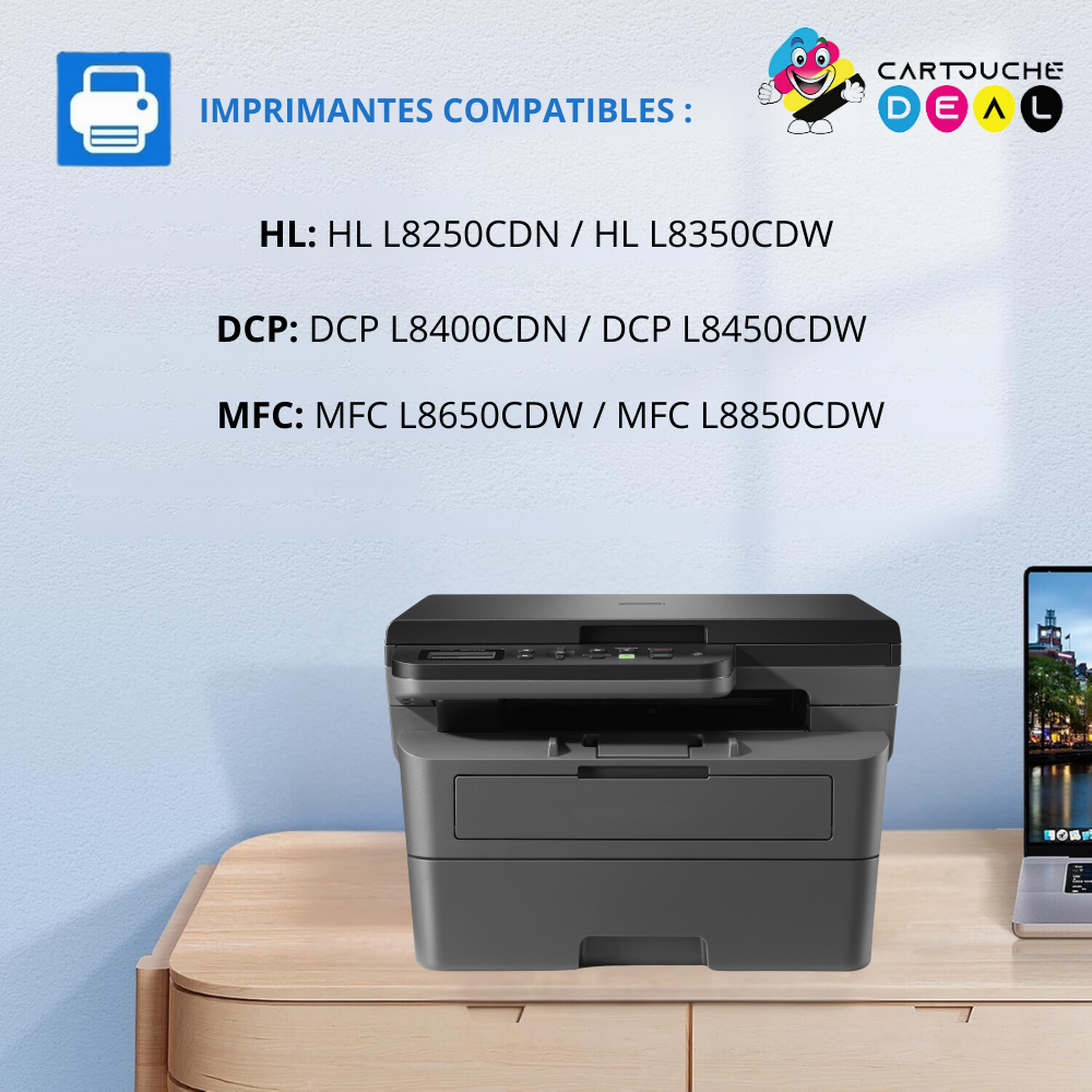 TN-326 : Toner générique compatible au modèle Brother TN326 BK noir grande capacité