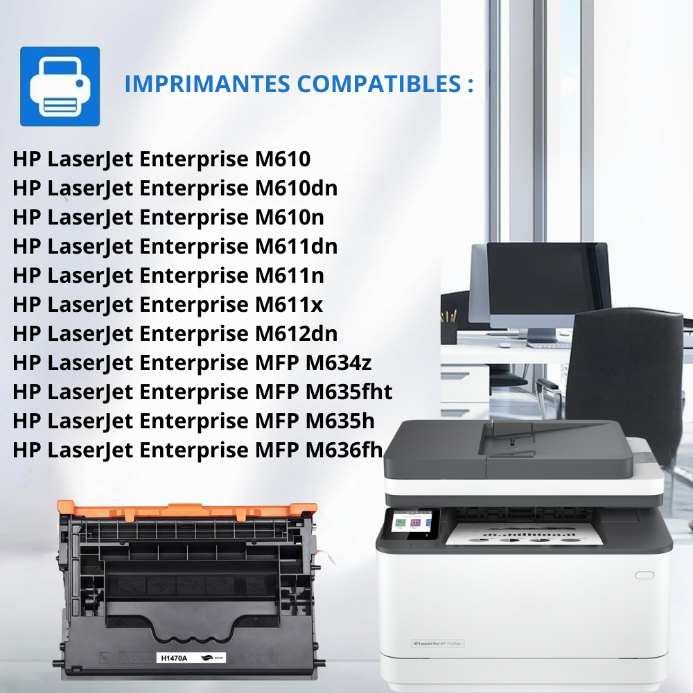 HP 147A : Toner générique compatible au modèle HP W1470A noir