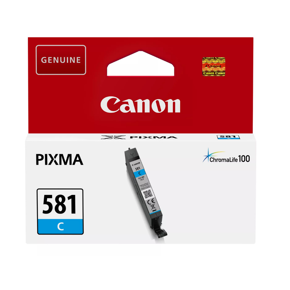 CANON CLI-581C : Cartouche d'encre de marque Canon CLI-581 C cyan