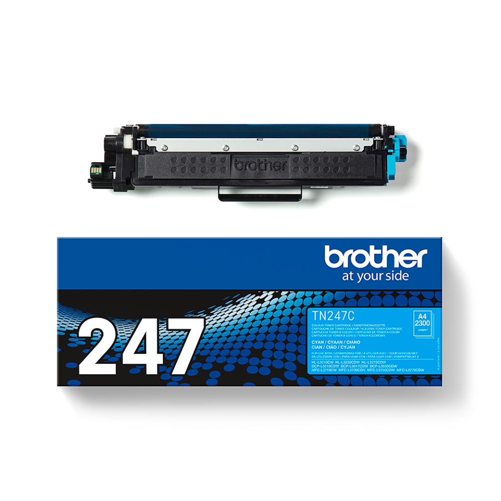 Brother TN-247 C : Toner de marque Brother modèle TN247 C cyan grande capacité