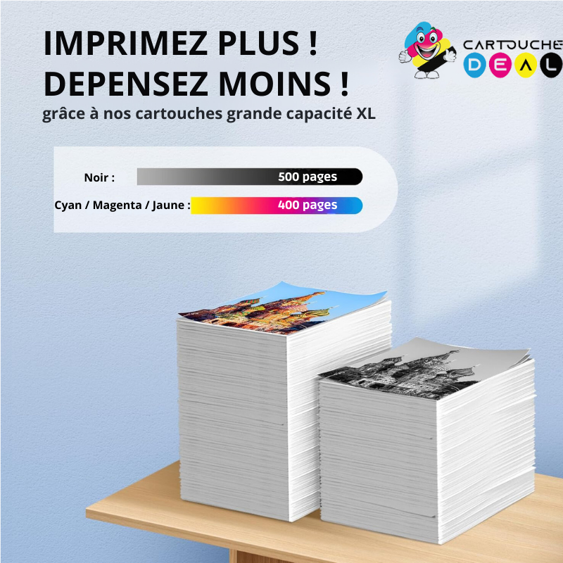 LOT DE 4 CARTOUCHES D'ENCRE GENERIQUE COMPATIBLE BROTHER LC-1100 LC1100