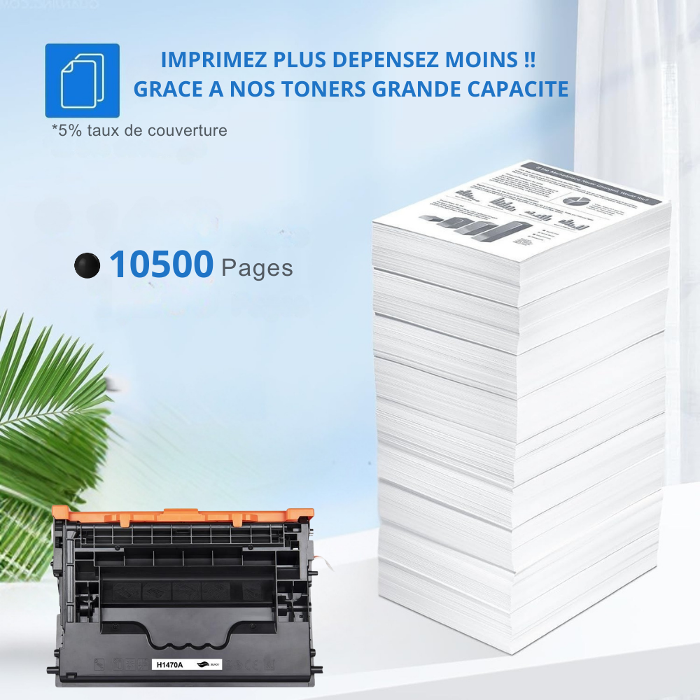 HP 147A : Toner générique compatible au modèle HP W1470A noir
