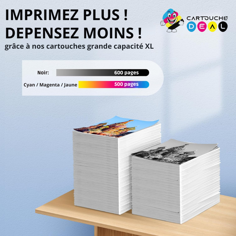EPSON 503XL - Cartouche d'encre générique jaune compatible EPSON C13T09R44010 GRANDE CAPACITE