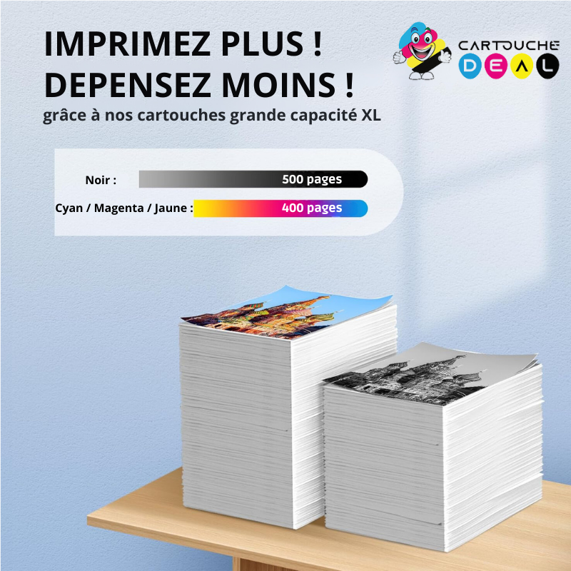 LOT DE 4 CARTOUCHES D'ENCRE GENERIQUE COMPATIBLE BROTHER LC-1000 LC1000