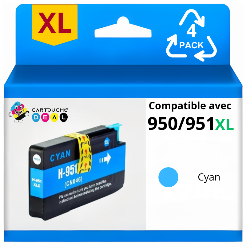 HP 951XL - Cartouche d'encre générique compatible cyan HP951 XL
