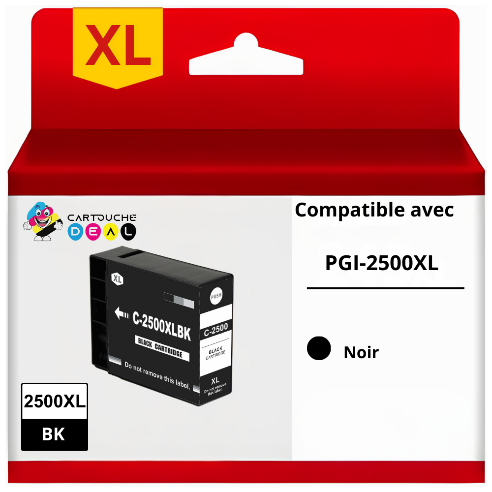 CANON PGI-2500BK XL : Cartouche d'encre générique compatible noir GRANDE CAPACITE