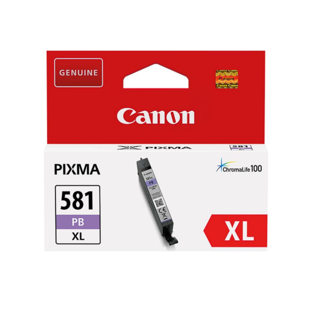 CANON CLI-581PB XL : Cartouche d'encre de marque Canon CLI-581 PB XL photo bleue GRANDE CAPACITE