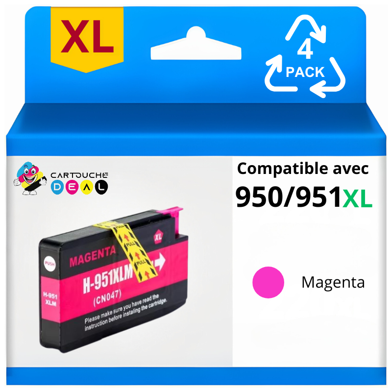 HP 951XL - Cartouche d'encre générique compatible magenta HP951 XL