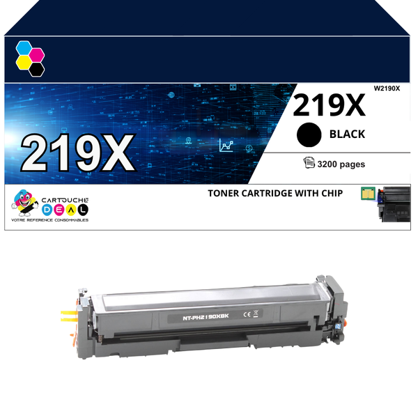 HP 219X : Toner générique compatible au modèle HP W2190X noir grande capacité