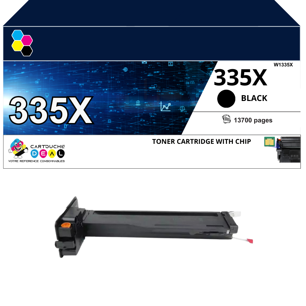 HP 335X : Toner générique compatible au modèle HP W1335X noir grande capacité
