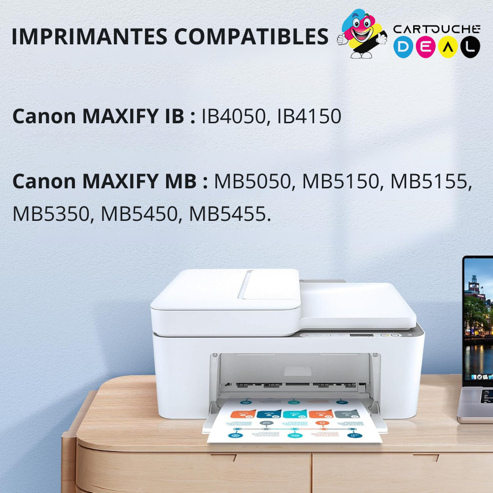CANON PGI-2500BK XL : Cartouche d'encre générique compatible noir GRANDE CAPACITE